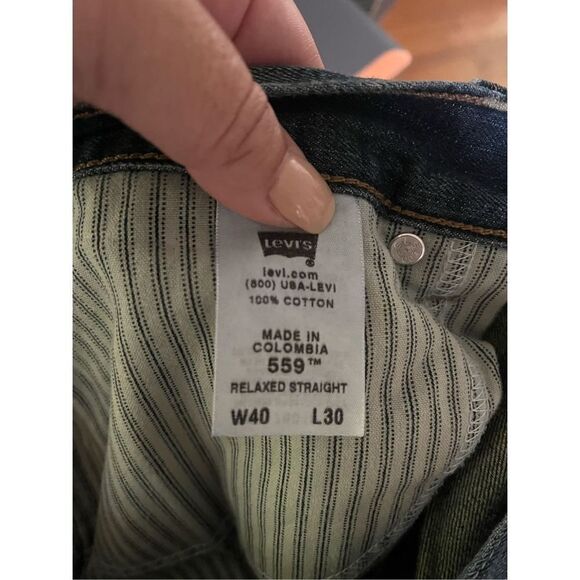 Levi’s 559 Relaxed Straight Jeans sz 40X30 EUC - Picture 8 of 8